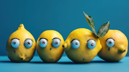 Ugly food and ugly vegetables concept, food for kids. Generative Aiの素材