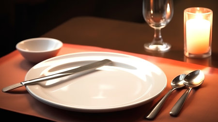 Reserve table dinner for an evening. Generative Aiの素材