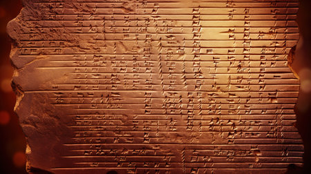 Babylonian historical writing background. Generative Aiの素材