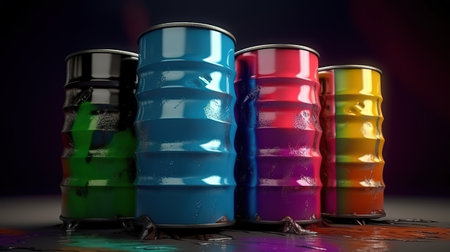 Oil price, Bright color. Generative Aiの素材