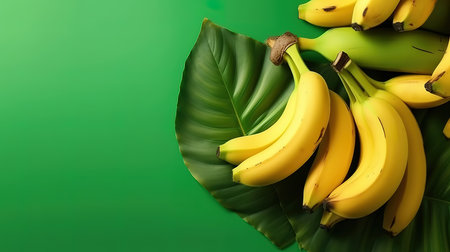 Summer, vegetarian food, smoothie and tropical background concept. Generative Aiの素材
