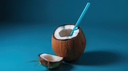 Tropical summer and vacation minimal concept. Generative Aiの素材