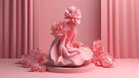 Nature rose flower blossom. Generative Aiの素材