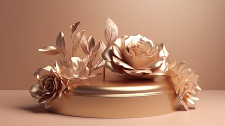 Podium mockup isolated on background. Generative Aiの素材