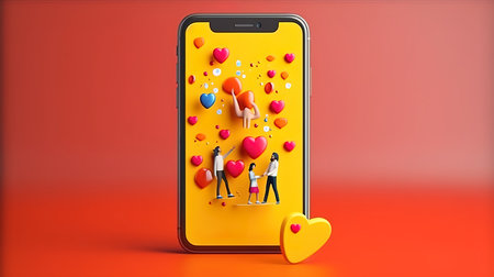 The man clicks on the icon for commenting on a new post. Generative aiの素材