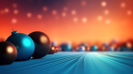 Merry Christmas and happy New Year background copy space. Generative aiの素材