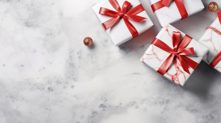 Christmas and New Year holiday background, Xmas greeting card. Generative aiの素材