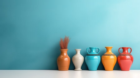 Vase against purple wall. Generative aiの素材