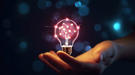 Innovative technology in science and industrial concept. Generative Aiの素材