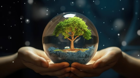 Harmonious Progress, The Powerful Synergy of Environmental Conservation. Generative Aiの素材