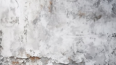 Vintage white concrete cement texture wallpaper background. Generative AIの素材