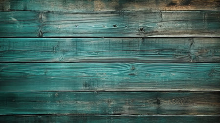 Green old wood background. Generative AIの素材