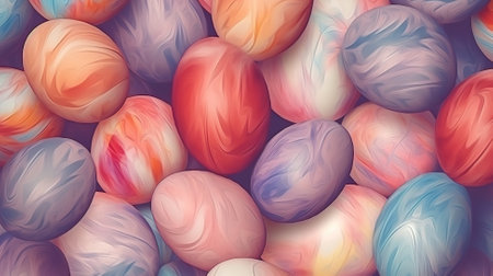 Abstract easter egg background, soft grunge paper texture. Generative AIの素材