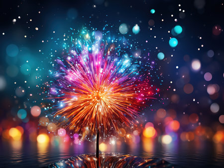 Beautiful festival 2020 new year celebration cardの素材