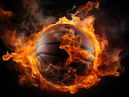 Hand drawn basketball backgroundの素材