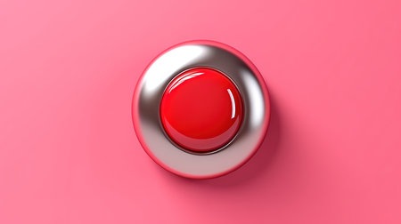 Red oval with pink circle for artwork backgroundの素材