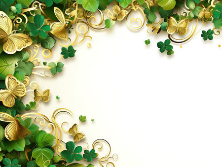 St patrick's day blank banners setの素材