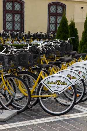 Public bikes of Brasovのeditorial素材