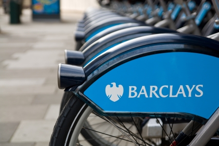 Public bikes of Londonのeditorial素材