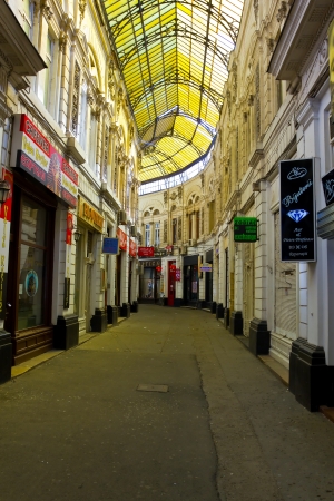 Macca-Villacrosse covered passage linking Calea Victoriei boulevard and Lipscani streetのeditorial素材