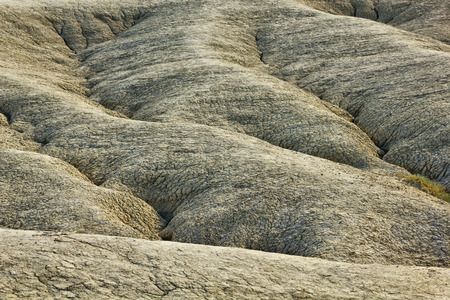 Dried mud waves from Mud Volcanoes Buzau Romania Note to editor:の写真素材