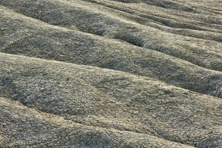 Dried mud waves from Mud Volcanoes Buzau Romania Note to editor:の写真素材