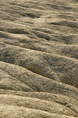Dried mud waves from Mud Volcanoes Buzau Romania Note to editor:の写真素材