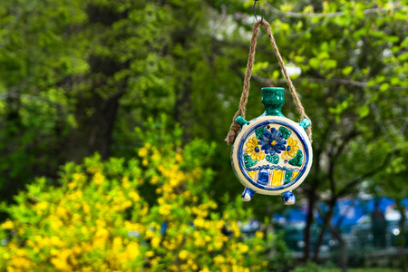 Ceramic pot hanging outdoor