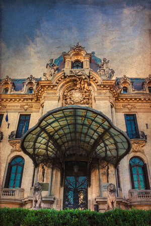 George Enescu National Museum in the city center of Bucharest Romaniaのeditorial素材