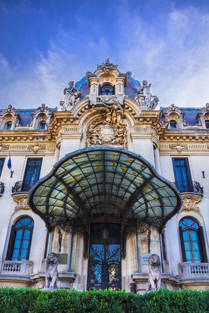 George Enescu National Museum in the city center of Bucharest Romaniaのeditorial素材