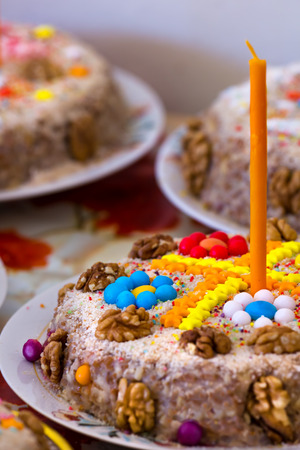 Coliva is a food that it gives alms to memorial services and funerals. Is made from rough grounded wheat or barleyの写真素材