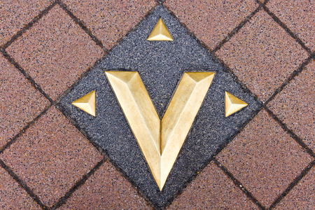 V from Vaci famous street in the Budapest downtown in Hungaryの写真素材