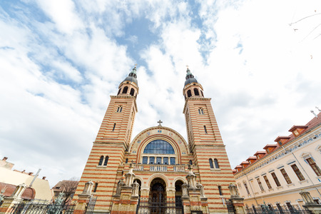 Impressive orthodox cathedral in Sibiu Transylvania Romania