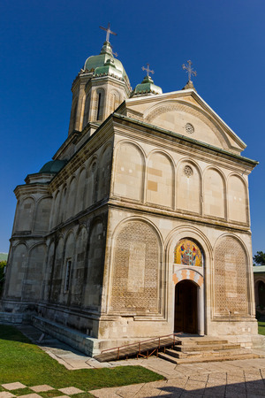 Beautiful romanian orthodox monastery close to Targoviste city and not so far from Bucharest, romanian capitalの写真素材