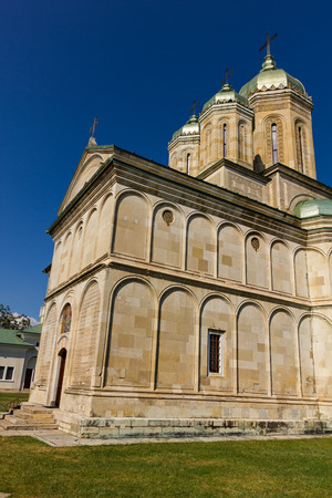 Beautiful romanian orthodox monastery close to Targoviste city and not so far from Bucharest, romanian capitalの写真素材