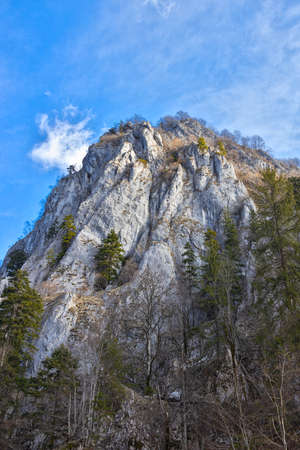 Cerna mountain valley, near Horezu town, in Valcea county, Romaniaの写真素材