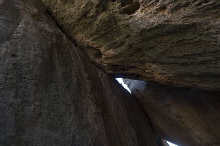 Gobustan is an archaeological reserve in Azerbaijan, south of Baku. Rock paintings, ancient parking.の写真素材