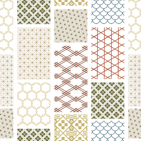Japanese pattern vector. Geometric background for wrapping paper, wallpaper, backdrop, car, poster.のイラスト素材
