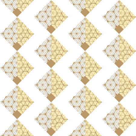 Japanese pattern vector. Geometric background.のイラスト素材