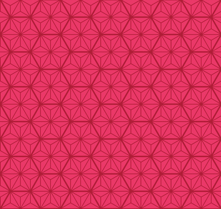 Pink Japanese pattern vector. Geometric background.のイラスト素材