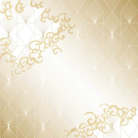 Japanese template background. Asian Cloud with Japanese pattern vector.のイラスト素材