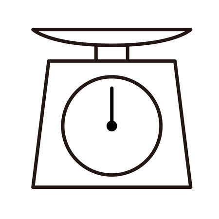 A simple illustration of an analog scaleのイラスト素材