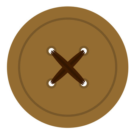 Illustration of a four-hole buttonのイラスト素材