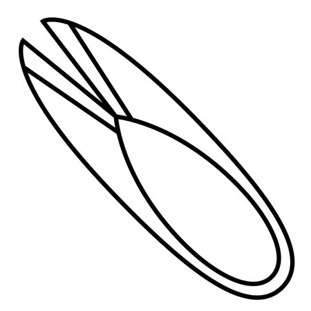 Simple illustration of thread scissorsのイラスト素材