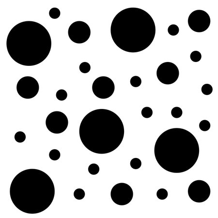 Monochrome shower dotsのイラスト素材