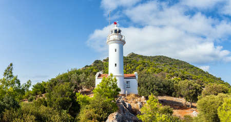 View from Gelidonya Lighthouse. Lycian Way, Antalya Turkey.の写真素材