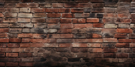 Old red brick wall. Textured backgroundの素材