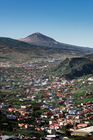 Landscape with north coast Anaga at sunrise in Tenerife, Canary Islandsの写真素材