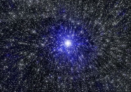 galaxy in a free spaceの写真素材