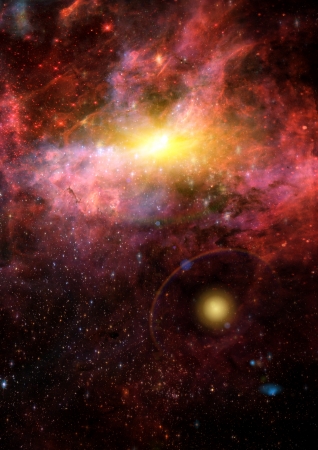 galaxy in a free spaceの写真素材